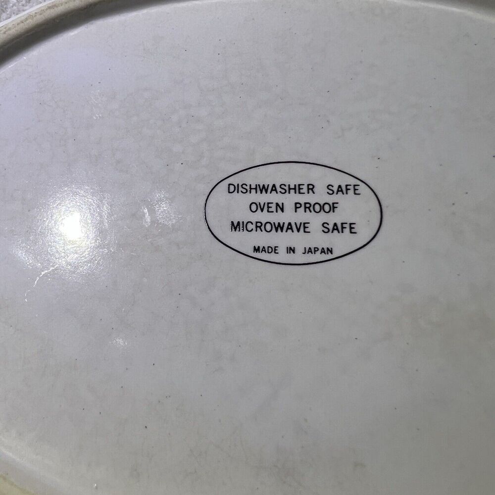 VTG‎ White Floral Single Serve Casserole Dish 8.5x5.5 Oven Microwave Safe Japan - Picture 10 of 13